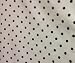 Small Polka Dot Poly Cotton Black Dots on White 58 Inch Fabric By the Yard (F.E.®)