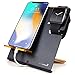 LXORY XStand (Black-Orange) Apple Watch Stand and iPhone Dock 2 in 1 Duo Charging Station for All Phone and iWatch Models (38mm 42mm) - Hidden Cable Aluminum Charger Holder Cradle, Best For Travel