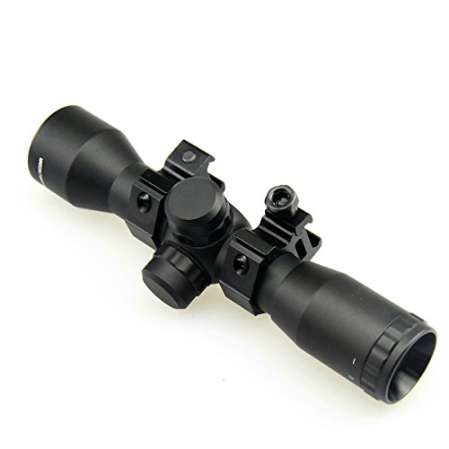 Tacfun Tactical 4X32 Compact .223 .308 Scope /W Rings Rangefinder Reticle #TOP4
