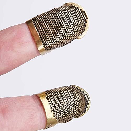 Copper Thimble Finger Protector Antique Gold Copper Needle Handworking Sewing Metal Sewing Stitching Accessories Tools Protector
