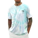 Herren T-Shirt Kurzarm Sommer Freizeit Oberteil Weich Atmungsaktiv Große Größen Lässiges Shirts 2026 Mode Print Rundhals Shirt