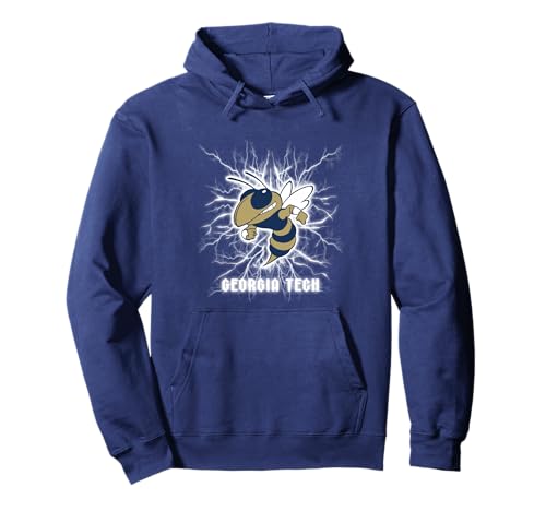 Georgia Tech Yellow Jackets 90's Lightning Pullover Hoodie