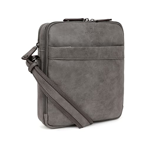 Sacoche bandoulière Hexagona gris xga40991 pour libérer vos poches de pantalon
