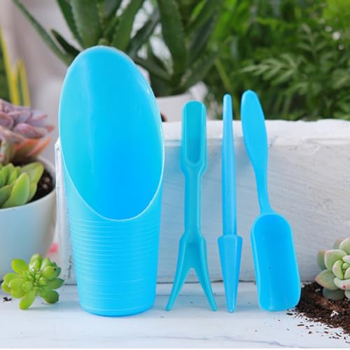 Mini herramientas de jardinería plástico 4 piezas miniatura 1