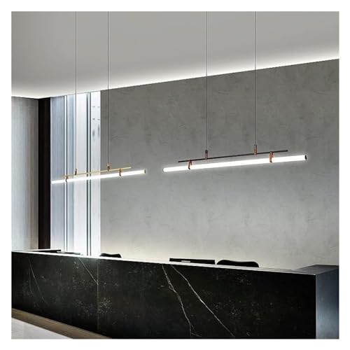 Lustre suspendu LED 46W plafonnier linéaire grand angle pour cuisine