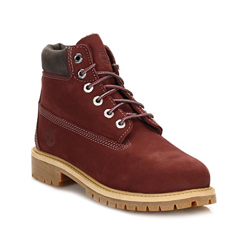 Timberland CA1AD1 Toddlers 6 Inch Premium Waterproof Boots, Color: Dark Port, Size: 3 Little Kid M2