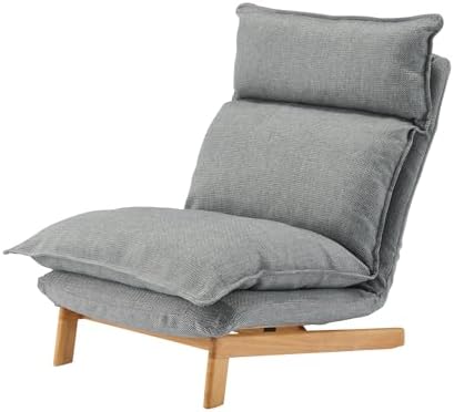 Amazon｜無印良品 ハイバックリクライニングソファ グレー 幅74  