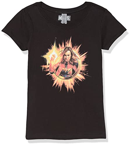 T-shirt Marvel fille manches courtes - Vêtement été enfant imprimé graphique