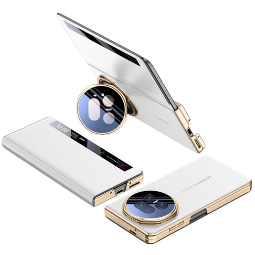 Coque pour Honor Magic V5 blanc épuré idéale pour visionner vos vidéos grâce au support intégré