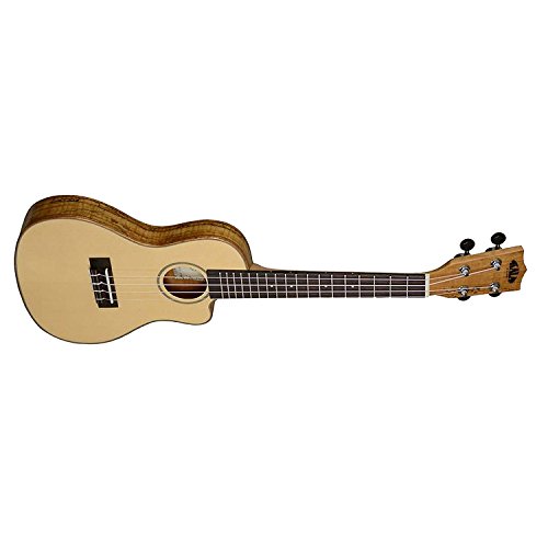 Kala KA-SSTU-T Top Slim Solid Spruce Tenor Travel Ukulele with Ukulele Gig Bag, Clip On tuner and Ukulele Stand - Les Beatles, Paul McCartney, John Lennon, RIngo Starr, George Harrison Kala KA-SSTU-T Top Slim Solid Spruce Tenor Travel Ukulele with Ukulele Gig Bag, Clip On tuner and Ukulele Stand – Image 4