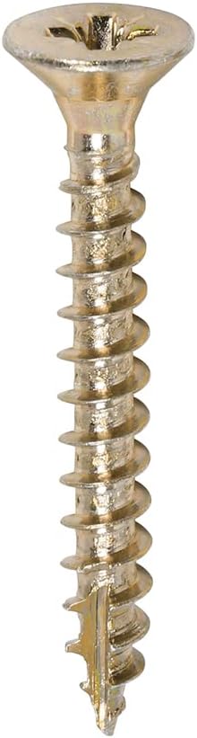 TIMco 50060CLAF PZ2 CSK ZYP Classic Screw 5.0 x 60 - Yellow (Box of 200)