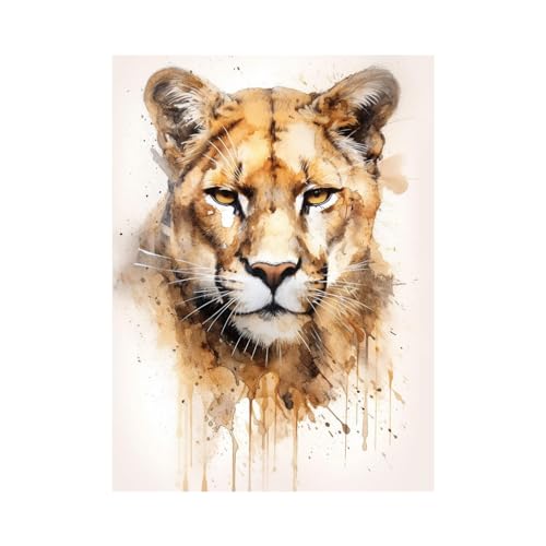 Décoration murale pour chambre de garçon avec affiche guépard 60x90