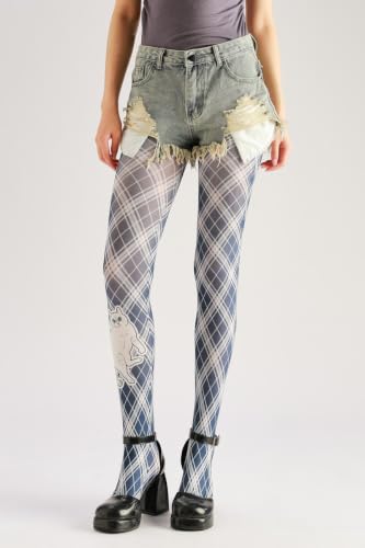 Image of Sahabowi Women Tights, Sheer High Waist Pantyhose, Vintage Control Top Stockings