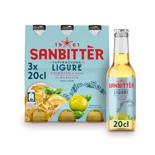 Sanbittèr, Ispirazione Ligure, Aperitivo Analcolico - 3 bottiglie da 200 ml