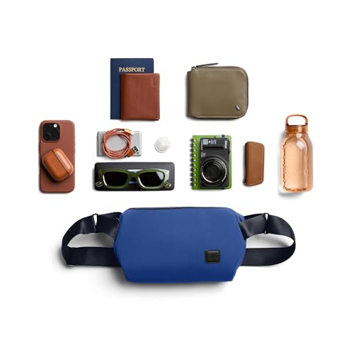 Image of Bellroy Classic Sling (everyday 5 liter minimalist crossbody bag with internal organization, adjustable crossbody strap, and auto-compression system) - Indigo