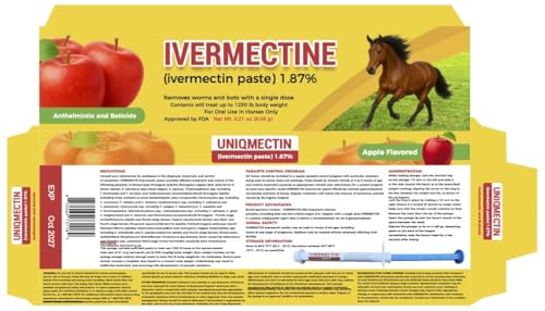 image for Generic Horse Paste Gel 1.87% – Apple Flavored Oral Syringes – 6.0