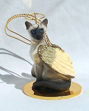 Statuette chat ange de Noël Eyedeal CTA18 aux finitions détaillées
