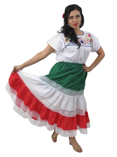 Leos Imports Mexican Skirt 3 Colors3