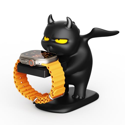 For Apple Watch Charger Stand Holder Compatible with Apple Watch Series Ultra2/Ultra/SE2/10/9/8/7/6/SE/5/4/3/2/1(49mm,46mm,45mm,44mm,42mm,41mm,40mm,38mm),Cute little dragon iWatch Charging Dock