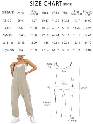 AUTOMET Jumpsuits for Women Casual Dressy Rompers Overalls Jumpers Summer Vacation Outfits 2024 Sleeveless Comfy Loose Baggy Clothes, L