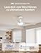 DREO Deckenventilator mit Licht und Fernbedienung, 132 cm weißer Deckenventilator, 5 CCT-Farbtemperaturen, 6-stufig dimmbar, 6 Geschwindigkeiten, leiser reversibler DC-Motor, 1/4/8-Std.-Timer