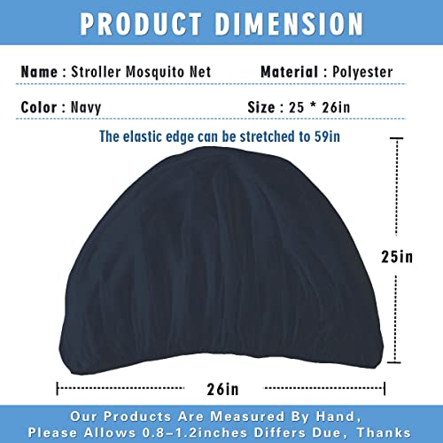 image for Wanateber Mosquito Net for Stroller 2Pack - Protective Baby Mosquito B