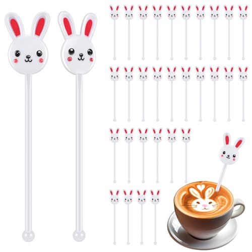 Easter Bunny Drink Stirrers Set