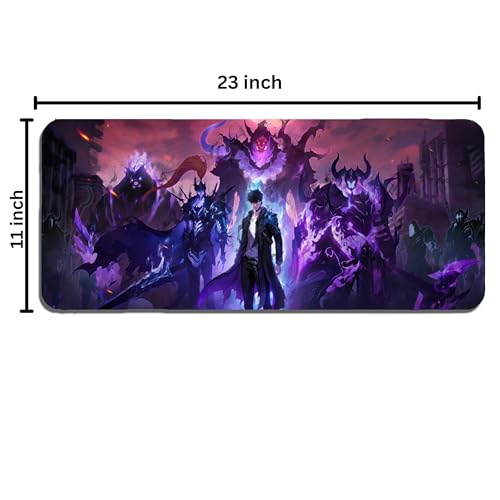 Image of XL Extended Gaming Mouse Pad | XXL Large Desk Mat 60x30cm for Laptop & PC | Non-Slip Rubber Base, Waterproof, Durable & Smooth Surface | Office, Gaming & Study, asthetic