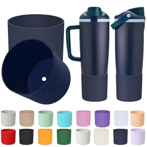 HWHIEUAIK 2PCS Higher Silicone Boots for Owala 30oz & 40oz FreeSip Sway Bottles & Tumblers, Large Protection Anti-Slip Bottom Cover Sleeve for Freesip Sway Tumbler and Bottle Accessories