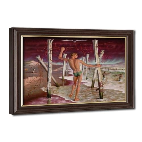 Impression sur toile Jerry Paul Cadmus cadre décoration murale tableau bureau 20x30cm