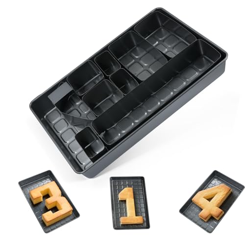 LUOJINYI Lot de moules à gâteau antiadhésifs en aluminium - Grand format réglable - Pour mariage, anniversaire, baptême