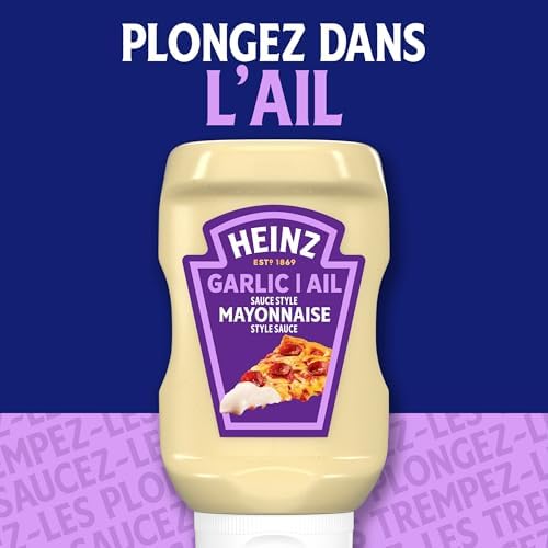 Heinz Garlic Mayonnaise Style Sauce, for Pizza, Homemade Garlic Bread and Wraps, 340 mL Bottle - 4