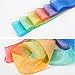 YGEOMER 2Pcs 100% Pure Silk Ribbon Dancer Wand for Kids, Gymnastics Ribbon & Pastel Rainbow Streamers for Maypole Dance, Birthday Party & Easter Gift Ballerina Toys for Toddler Girls