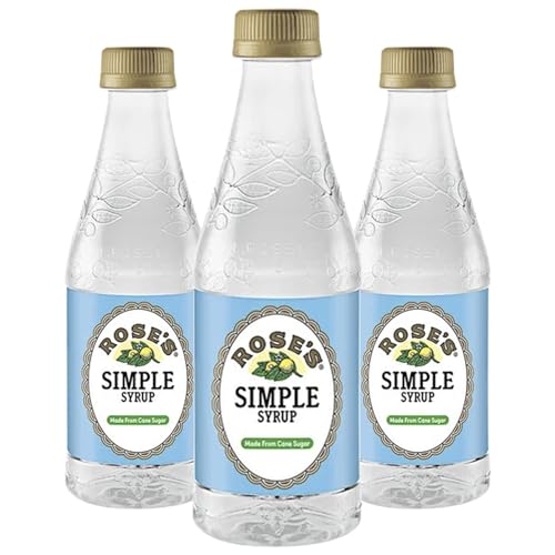 Rose’s Sweetened Simple Syrup 12oz Bottle | Perfect for Cocktails, Beverages, and Mixers