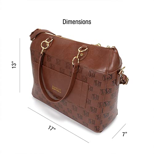 Image of Badgley Mischka Madalyn Vegan Leather Travel Tote Weekender Bag