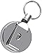 Produktbild XTRAFAST VOLLMETALL Schlüsseljojo mit Gürtelclip für Schlüssel und Ausweise aus METALL/ausziehbar, reißfest & vielseitig/starker Federzug