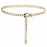 gürtel gold kette Fashion Gold: Der taillenkette gold hat eine kettenform mit einer leuchtenden goldfarbe, die modischer, eleganter und edler ist, und der glänzende gürtel kann sie dazu bringen, ihre taille hervorzuheben und du attraktiver zu machen.