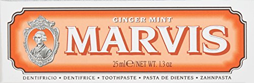 Image of Marvis Ginger Mint Toothpaste, Travel Size 1.3 ounces