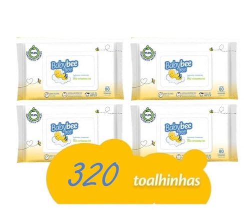 Lenço Umedecido Toalha Baby Bee Free 320 Unidades
