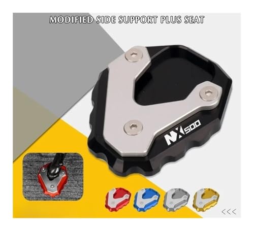 Plaque support béquille NX400 évitant la chute de votre moto NX500 sur sol meuble ou herbe - 2