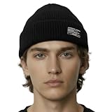 UNDERCONTROL Winter Trawler Fisherman Beanie Men Women Unisex Stylish Plain Docker Skull Hat Roll up Watch Cap Color Pack (Black)