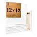 MILO | 12 x 12" Pre Stretched Artist Canvas Value Pack of 8 | Primed Cotton Art Canvas Set for Painting | Ready to Paint Art Supplies | 8 White Blank Canvases