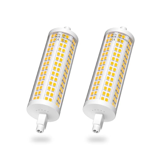 Bonlux 20W R7s Bulb 118mm LED Dimmable Natual White 4000K, Replacement 200W Halogen Linear Bulbs, Double Ended J118 R7 LED Corn Bulb for Floodlight Lamp, Security Light, Work Light, Pack of 2