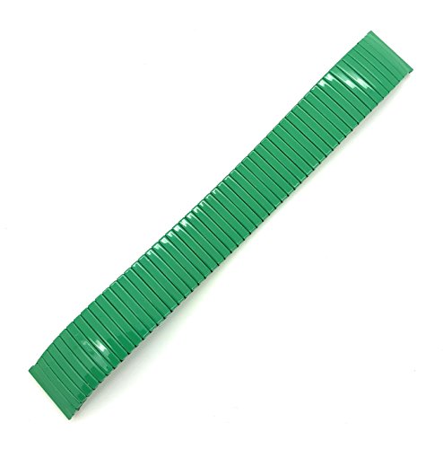 18mm Thin Metal Stretch Expansion Watch Band Twist O Flex (Green)