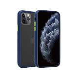 シズカウィル iPhone11Pro用 5.8 インチ アクティブハイブリッド ケース カバー 米軍MIL規格準拠 ストラップ付 スマホケース Blue色