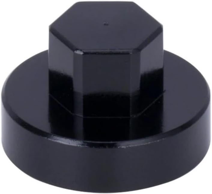 4PCS Aluminum RC Car Wheel Rim Center Cap Adapter M4 Nut for 1/10 RC Crawler TRX4 Axial SCX10 90046 D90 TF2 CC01 Capra VS4-10 Redcat Gen7 Upgrade (Black)