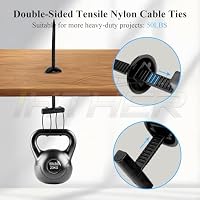 100PCS Upgraded Nylon Universal Cable Tie Buckle,Self-Locking Multifunctional Zipper Clips, Zip Ties Heavy Duty with UV Resistance for Car Bumper Fender Repair, Home, Garden, and Outdoor Organization — image 2