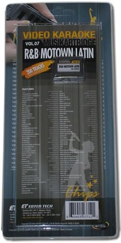 Enter-Tech - Magic Sing Karaoke Song Chip - Vol 07 R&B Motown Rap Latin (200 Songs) - USB Connectivity - Fun and Interactive Style - Built-In Microphone