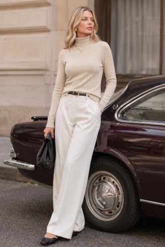 Women's Wool Blend Turtleneck Sweaters - image 3
