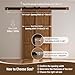 CCJH 8FT Sliding Barn Door Hardware Kit, Heavy Duty, Smoothly and Silently, Easy to Install, Fit 24